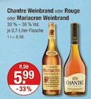 Weinbrand oder Rouge oder Mariacron Weinbrand von Chantré im aktuellen V-Markt Prospekt für 5,99 €