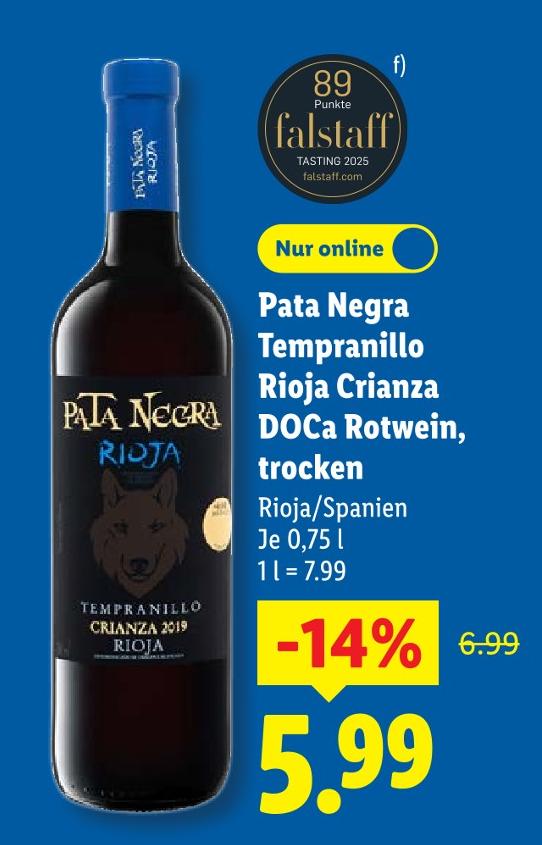 Tempranillo Rioja Crianza DOCa Rotwein, trocken