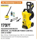 Hochdruckreiniger „K3 PREMIUM POWER CONTROL CAR & HOME“ Angebote von KÄRCHER bei OBI Langenhagen für 179,99 €