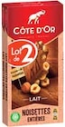 Intermarché Moirans - Promo Tablettes de chocolat lait noisettes entières Promo Tablettes de chocolat lait noisettes entières à 2,79 € dans le catalogue Intermarché à Moirans
