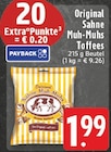 EDEKA Steinheim - Original Sahne Muh-Muhs Toffees Angebot im Prospekt Original Sahne Muh-Muhs Toffees bei EDEKA im Steinheim Prospekt für 1,99 €