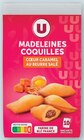 Madeleines cœur caramel au beurre sale - U en promo chez Hyper U Reims à 2,36 €