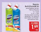 Kraft & Frische WC Gel Lime Fresh Angebote von Domestos bei Marktkauf Leipzig für 1,69 €