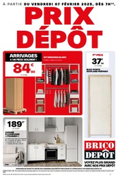 Prospectus Brico Dépôt, "Les immanquables de la semaine" à La Chapelle-en-Serval et alentours, 1 page, 06/02/2025 - 12/02/2025 Catalogue Brico Dépôt "Les immanquables de la semaine" à La Chapelle-en-Serval et alentours, 1 page, 06/02/2025 - 12/02/2025