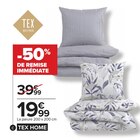 Parure "Percale" - TEX HOME dans le catalogue Carrefour