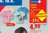 T-Shirts im Lidl Prospekt T-Shirts von LUPILU im aktuellen Lidl Prospekt für 4,99 €