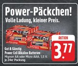 Power Cell Alkaline Batterien Mignon AA Angebote von Gut & Günstig bei EDEKA Coburg für 3,77 €