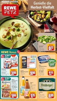 REWE Prospekt der Woche "Dein Markt" Seite 1, 20.10.2025 bis 25.10.2025 für Niesky Aktueller REWE Prospekt "Dein Markt" Seite 1 von 36 Seiten für Niesky