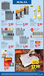 Lidl Kuenstlerbedarf im Prospekt 
