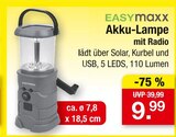 Akku-Lampe mit Radio Angebote von EASYmaxx bei Zimmermann Gifhorn für 9,99 €