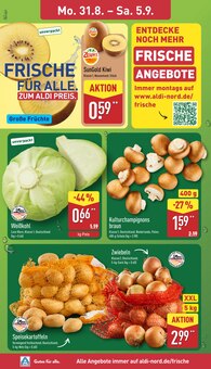 Kartoffeln im aktuellen ALDI Nord Prospekt (Dresden) Kartoffeln im ALDI Nord Prospekt "Aktuelle Angebote" mit 46 Seiten (Dresden)