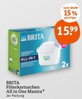 Filterkartuschen All in One Maxtra Angebote von BRITA bei tegut Frankfurt für 15,99 €