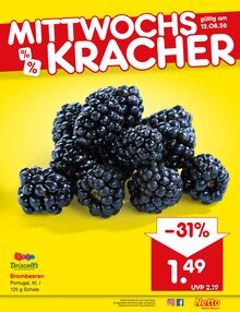 Brombeeren Angebot im Netto Marken-Discount Prospekt, gültig von 10.08.2026 bis 15.08.2026 Brombeeren Angebot im aktuellen Netto Marken-Discount Prospekt auf Seite 26