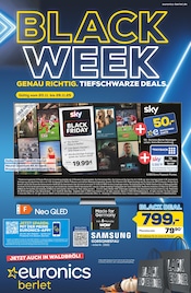 Aktueller EURONICS Prospekt mit Samsung, "BLACK WEEK", Seite 1