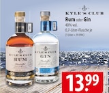 Kyle's Club Rum oder Gin Angebote bei famila Nordost Flensburg für 13,99 €