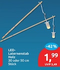 LED-Laternenstab im Angebot bei budni in Lüneburg LED-Laternenstab Angebote bei budni Lüneburg für 1,99 €
