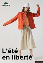 Catalogue Lacoste à Vaujours, avec 11 pages Prospectus Lacoste à Vaujours, "L'été en liberté", 11 pages, 12/05/2021 - 12/08/2021