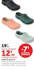 Sabots adulte en promo chez Super U Rezé à 12,90 €