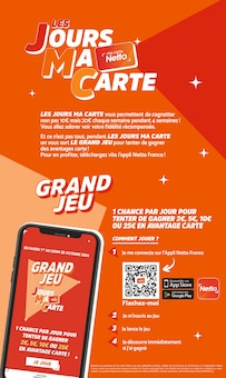 Prospectus Netto à Bidos, "LES JOURS MA CARTE", 16 pages de promos valables du 15/10/2024 au 21/10/2024