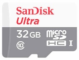 Ultra microSDHC 32GB Speicherkarte von SanDisk für 6,00 € bei MediaMarkt Saturn im Angebot Ultra microSDHC 32GB Speicherkarte von SanDisk im aktuellen MediaMarkt Saturn Prospekt