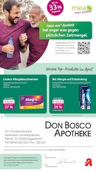 mea - meine apotheke Prospekt der Woche "Unsere April-Angebote" Seite 1, 01.04.2026 bis 30.04.2026 für Eggolsheim Aktueller mea - meine apotheke Prospekt "Unsere April-Angebote" Seite 1 von 4 Seiten für Eggolsheim