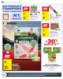 Offre Jambon dans le catalogue Carrefour du moment à la page 14