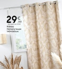 Rideau Hemera taupe en promo chez Maxi Bazar Thonon-les-Bains à 29,99 €