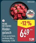 Rindergulasch im Angebot bei ALDI Nord in Recklinghausen Rindergulasch Angebote von Meine Metzgerei bei ALDI Nord Recklinghausen für 6,49 €