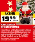 Aufblasbarer Weihnachtsmann für 19,99 € bei OBI im Angebot Aufblasbarer Weihnachtsmann im aktuellen OBI Prospekt