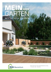 Bücher im RHG Baucentrum Prospekt in Plauen Aktueller RHG Baucentrum Prospekt mit Bücher, "Der Katalog für Gartengestaltung, Gartenpflege und Gartenfreizeit.", Seite 1
