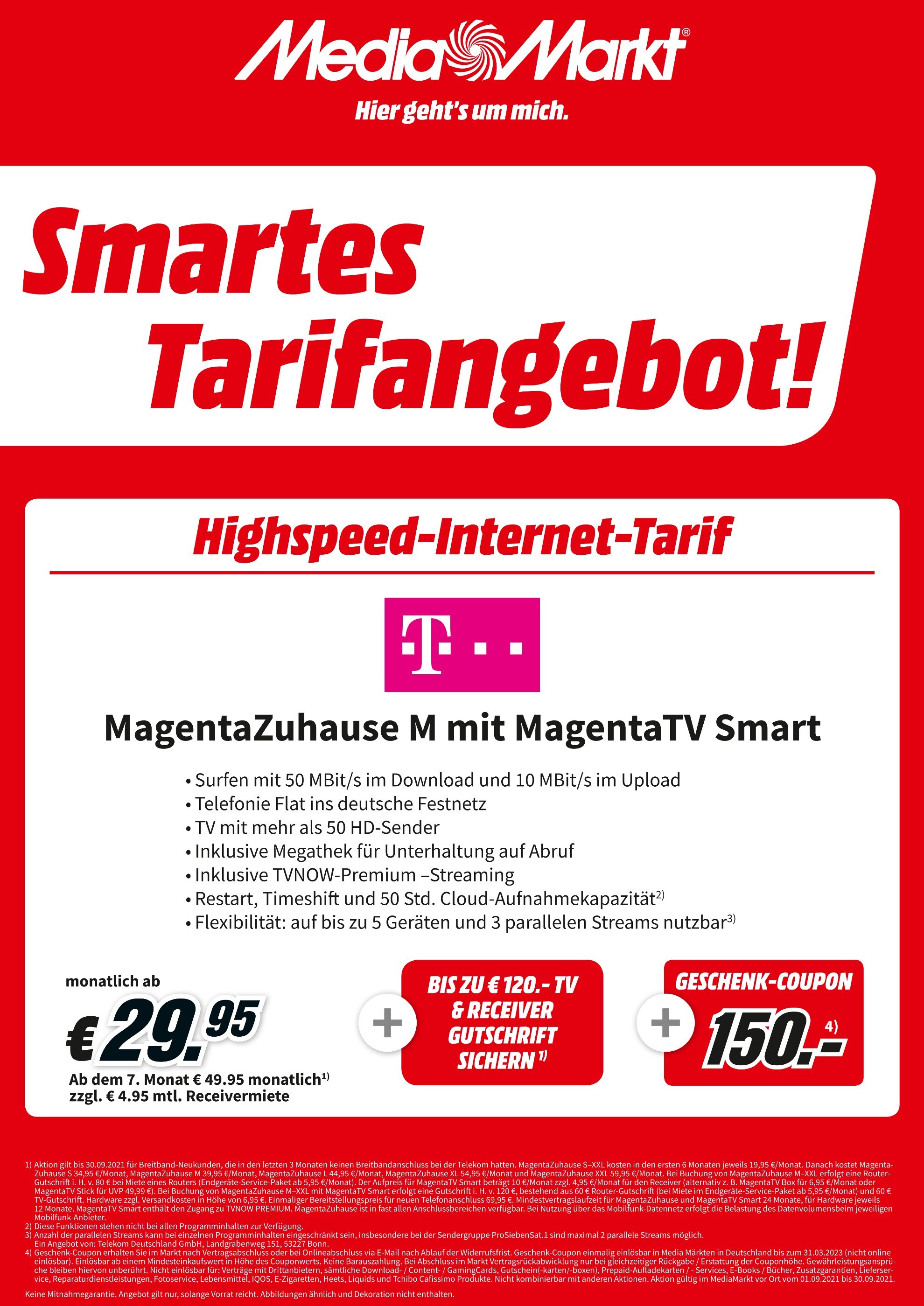 Media-Markt Prospekt für Fürstenwalde mit 2 Seiten Media-Markt Prospekt für Fürstenwalde: "Aktuelle Angebote", 2 Seiten, 02.09.2021 - 30.09.2021