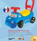 Porteur La Pat’ Patrouille - Smoby / Paw Patrol - La Grande Récré Porteur La Pat’ Patrouille - Smoby / Paw Patrol à 34,99 € dans le catalogue La Grande Récré