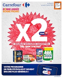 Prospectus Carrefour à Soissons, "BONNE ANNÉE BONNE PROMO", 44 pages, 14/01/2025 - 27/01/2025