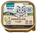 Minkas Naturkost Katzennahrung Angebote von ZooRoyal bei REWE Friedrichshafen für 0,69 €