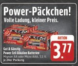 Power Cell Alkaline Batterien Mignon AA Angebote von Gut & Günstig bei E center Jena für 3,77 €