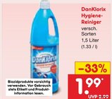 Hygiene-Reiniger Angebote von DanKlorix bei Netto Marken-Discount Pinneberg für 1,99 €
