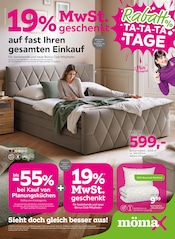 Aktueller mömax Möbel & Einrichtung Prospekt in Oberstaufen und Umgebung, "19%MwSt. geschenkt auf viele Möbel" mit 16 Seiten, 28.07.2025 - 05.08.2025