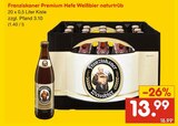 Aktuelles Premium Hefe Weißbier naturtrüb Angebot bei Netto Marken-Discount in Mönchengladbach ab 13,99 €