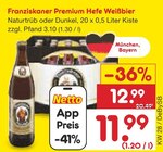 Premium Hefe Weißbier Natutrüb bei Netto Marken-Discount im Prospekt "" für 11,99 €