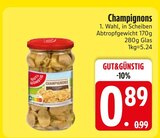 Champignons im EDEKA Prospekt Champignons im aktuellen EDEKA Prospekt für 0,89 €
