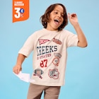 La Halle Lanester - Promo T-shirt manches courtes coton ecru garçon Promo T-shirt manches courtes coton ecru garçon à 3,00 € dans le catalogue La Halle à Lanester