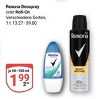 Deospray im Angebot bei GLOBUS in Hoyerswerda Deospray Angebote von Rexona bei GLOBUS Hoyerswerda für 1,99 €