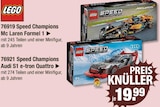 Aktuelles 76919 Speed Champions Mc Laren Formel 1 oder 76921 Speed Champions Audi S1 e-tron Quattro Angebot bei V-Markt in Regensburg ab 19,99 €