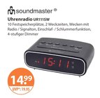 Uhrenradio UR111SW im V-Markt Prospekt Uhrenradio UR111SW von Soundmaster im aktuellen V-Markt Prospekt für 14,99 €