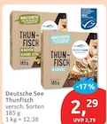 Thunfisch von Deutsche See für 2,29 € bei budni im Angebot Thunfisch von Deutsche See im aktuellen budni Prospekt