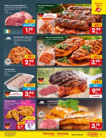 Fleisch im Netto Marken-Discount Prospekt "Aktuelle Angebote" mit 61 Seiten (Karlsruhe)