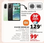 Xiaomi redmi a5 - Hyper U à Angers Xiaomi redmi a5 en promo chez Hyper U Angers à 99,00 €
