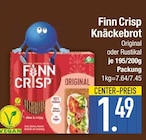 Knäckebrot Original im EDEKA Prospekt Knäckebrot Original von Finn Crisp im aktuellen EDEKA Prospekt für 1,49 €