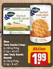 Tasty Snacks Crisps oder Tasty Snacks Rounds von Wasa im aktuellen REWE Prospekt