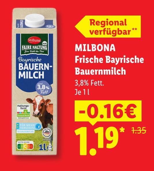 Frische Bayrische Bauernmilch